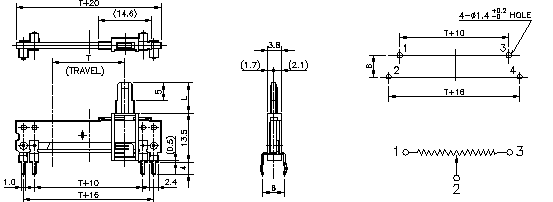 ֱʽλS71-21ߴͼ